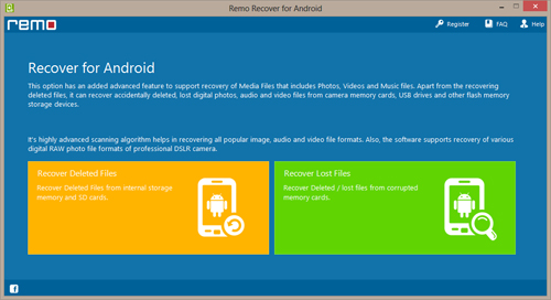 Recover Deleted Photos from Samsung Galaxy S3 - Home Window