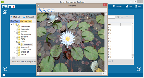Recover Deleted Photos from Samsung Galaxy S3 - Preview