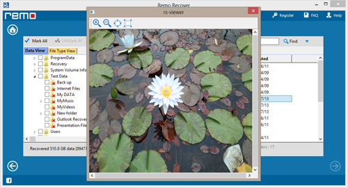 Deleted Photo Recovery from Memory Card - Preview Window
